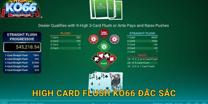 High Card Flush KO66 và Trò Chơi Bài Đầy Kịch Tính 2 High Card Flush KO66 đặc sắc